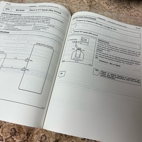 2001 Toyota Avalon Repair Manual Volume I - Picture 7 of 8